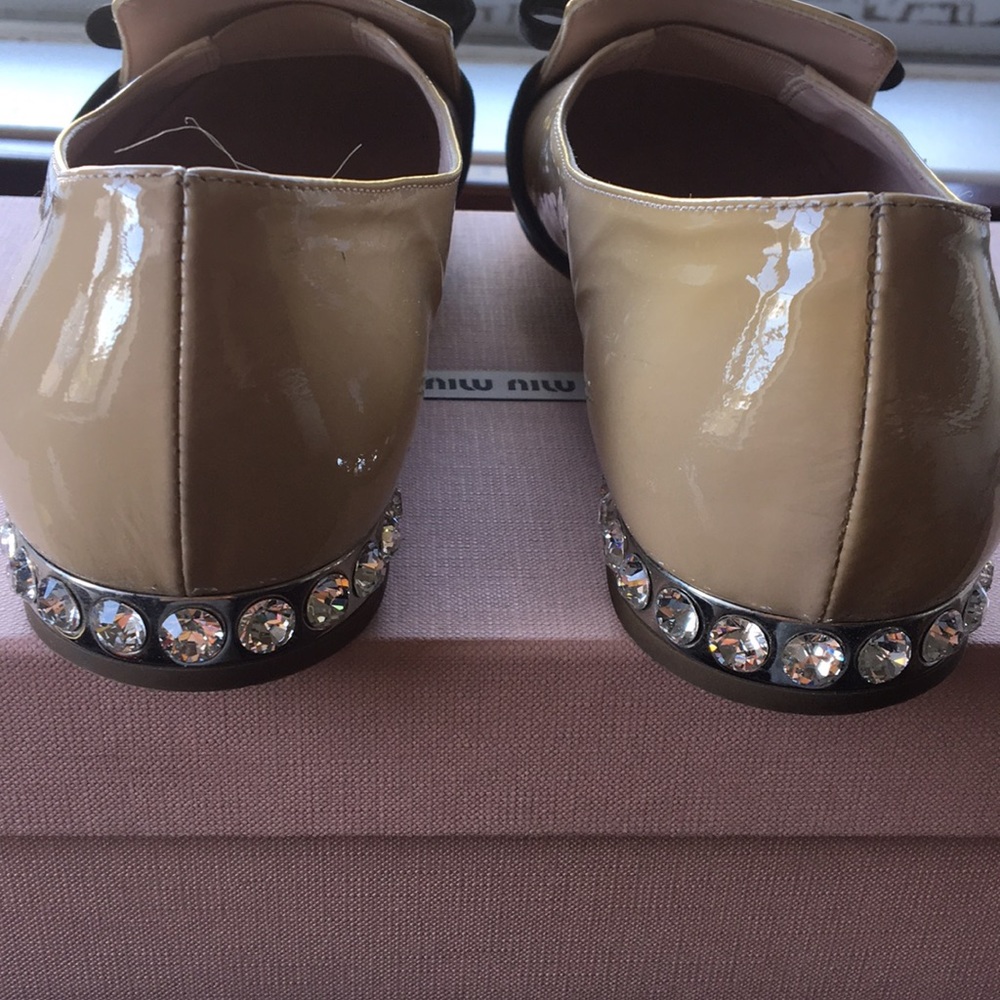 Miu Miu Crystal Bow Flats - image 2